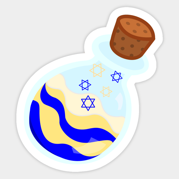 Hanukkah Sticker by traditionation